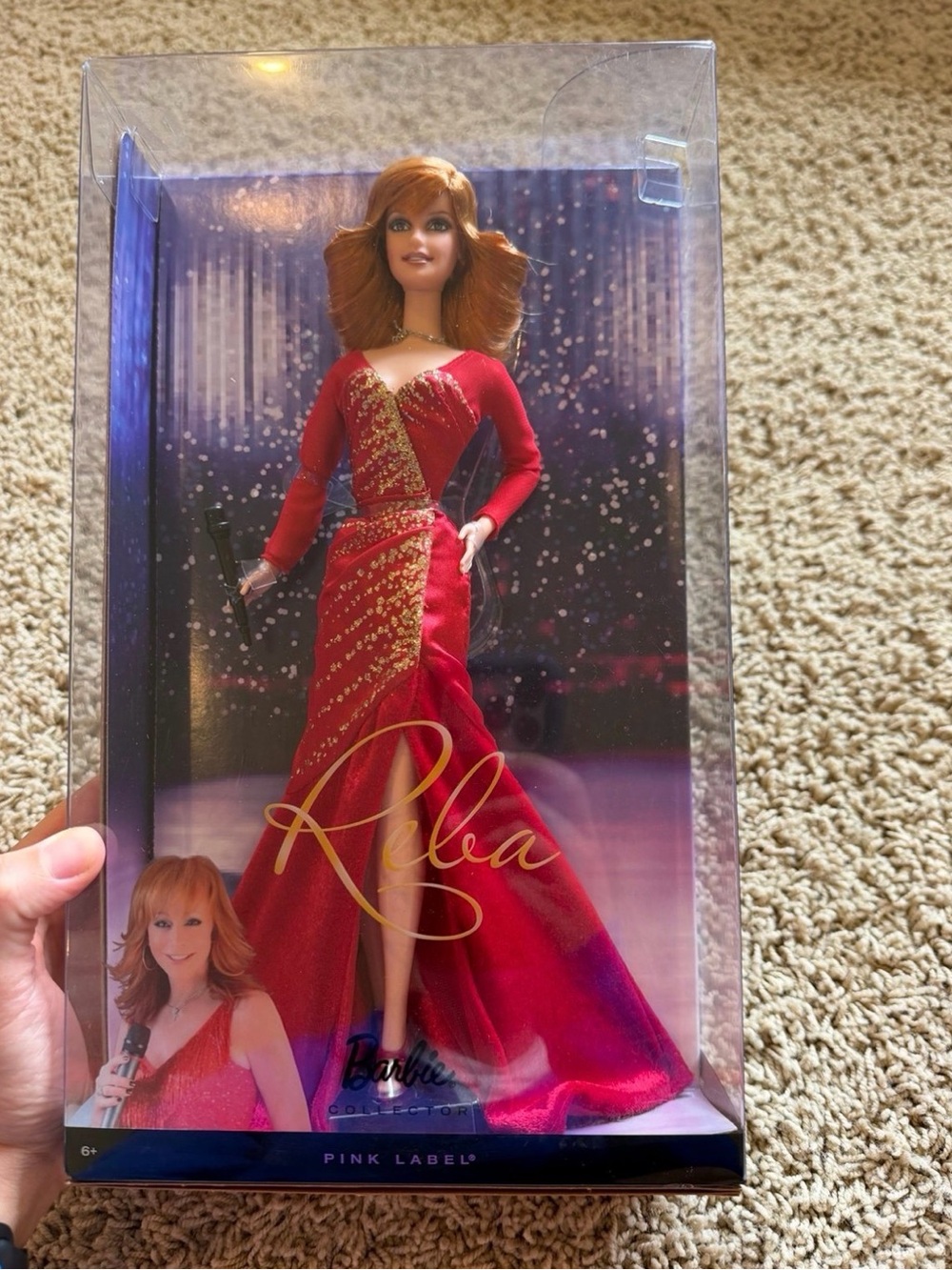 Reba McEntire Barbie Collector Pink Label Doll